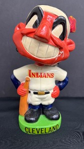 lot 143 image: Vintage Indians Cleveland Baseball Bobblehead Nodder - Early 1960s