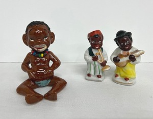 lot 188 image: Vintage Black Americana Figurines - Set of Three