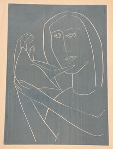 lot 10 image: Grey TapestryPrint by Jerome Henry Roth Signed and Numbered
