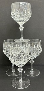 lot 60 image: Four Gorgeous Gorham La Scala Wine Glasses  Sparkly and Shine