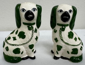lot 43A image: Staffordshire Dog Salt & Pepper Shakers - Made in Prince Edward Island