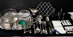 lot 67 image: Vintage Silver Plate Collection