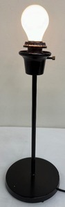 lot 113 image: Black Metal Lamp
