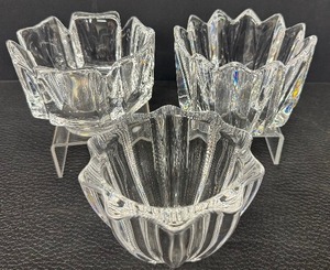 lot 111 image: Bundle of Three Breathtaking Orrefors Crystal Swedish Bowls