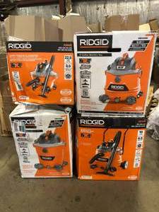 Lot of  Assorted WetDry Shop Vacs Various Models and Conditions   Customer Returns See Pictures