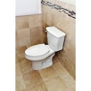 Penguin Toilets 2-pc. 1.28 GPF Single Flush Elongated Toilet with Patented Overflow Protection Technology in White with Seat Customer Returns See Pictures