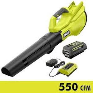 RYOBI 40V 120 MPH 550 CFM Cordless Battery Blower With 4.0 Ah Battery and Charger  Customer Returns See Pictures