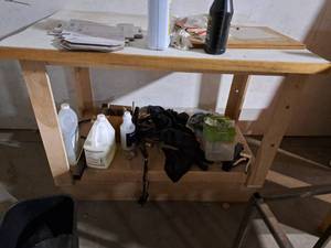 lot 64 image: Wooden Work Bench 30x50x36