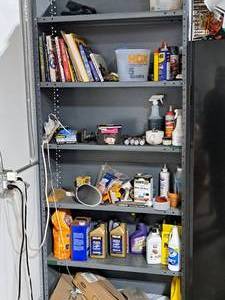 lot 70 image: Metal Storage Shelving Unit 6-shelf 36x12x85