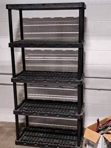 lot 74 image: Plastic Shelving Unit 5-shelf 18x36x72