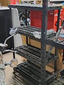 lot 78 image: Plastic Shelving Unit 4-shelf 18x36x55