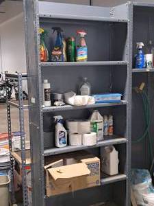 lot 82 image: Metal Shelving Unit 6-shelf 12x36x85