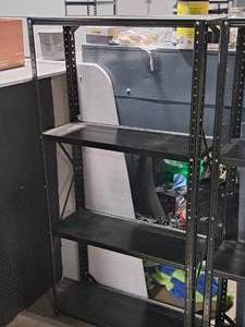 lot 86 image: Metal Shelving Unit 4-shelf 12x30x59