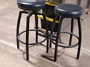 lot 103 image: Lot of (2) Padded Bar Stools