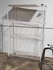 lot 117 image: Rolling Wire Rack 18x48x75-12