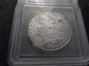 lot 17 image: 1890 Morgan Silver Dollar