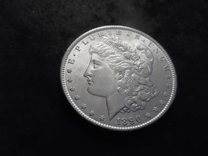 lot 18 image: 1890 Morgan Silver Dollar