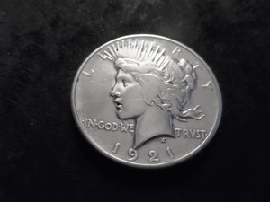 lot 36 image: 1921 Peace Silver Dollar High Relief