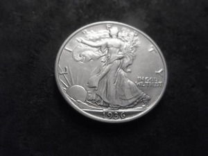 lot 38 image: 1936 Walking Liberty Half Dollar