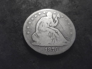 lot 41 image: 1876 Seated Liberty Half Dollar
