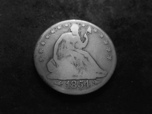 lot 43 image: 1854 O Seated Liberty Half Dollar With Arrows