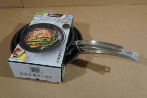 lot 92 image: Kirkland 3-Piece Non-Stick Saute Pans