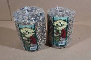 lot 120 image: 2 Mr Bird Wild Bird Feast Cylinders