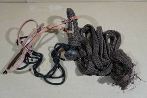 lot 127 image: Leather Halter with Lead Rope