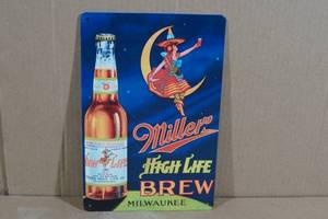 lot 159 image: Miller High Life Beer Sign