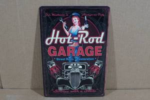 lot 167 image: Hot Rod Metal Sign