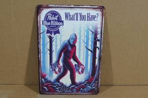 lot 168 image: Pabst Blue Ribbon Beer Metal Sign