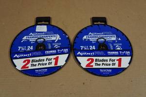 lot 169 image: 4 7.25 FramingConstruction Circular Saw Blades