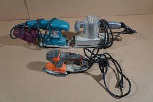 lot 233 image: 3 Sanders -Makita, Rockwell, Black & Decker