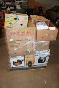 lot 236 image: Pallet of Repairable Items -Air Fryers, Coffee Machines,  Chairs
