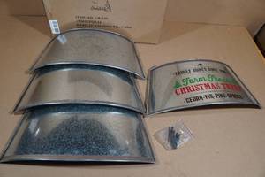 lot 2 image: Galvanized Tin Rustic Style 24 Tree Collar