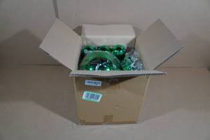 lot 13 image: Marsui 24-Piece Green Christmas Ornaments 6, 3 & 2