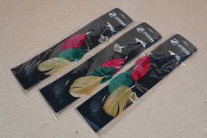 lot 45 image: 3 NHL MN Wild Fan Feathers