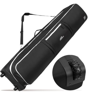 lot 12 image: Affordura Snowboard Bag with Wheels 155cm, Blue