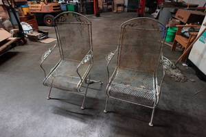 lot 11A image: Vintage Metal LawnPatio Chairs