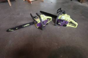 lot 11B image: 2 Poulan Wild Thing Gas Chain Saws