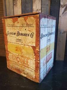 Fantastic RARE Slocum-Bergren Co. Coffee Box Mpls Mn