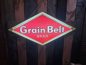 Super cool Vintage Grainbelt Beer Window Sign Lighted