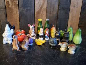 Very Interesting Group of 12 Mid Modern Salt and Pepper Shakers