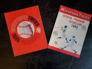MN Twins 1965 Program and Scorecard