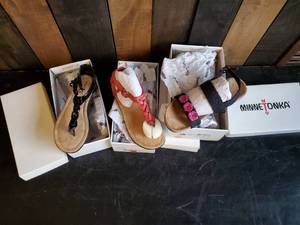 Lot of 3 Pair of Minnetonka Moccasins Size 3 New in Box