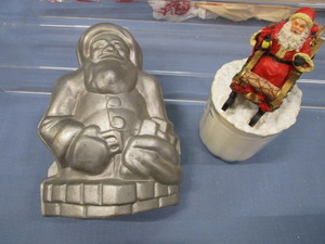 Santa Cake Mold & Jar Candle
