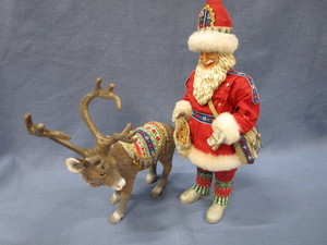Alpine Santa & Reindeer, Clothtique