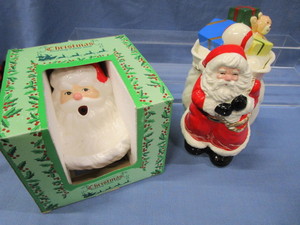 Santa Cookie Jar & Candy