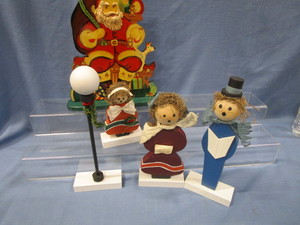 Wooden Santas & Family
