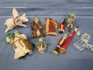 Ornaments, Clothtique, Pig, Santas